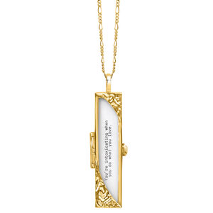 Turning Corners Fortune Locket - Gold